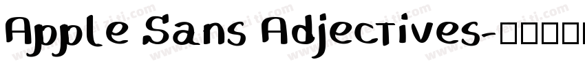 Apple Sans Adjectives字体转换